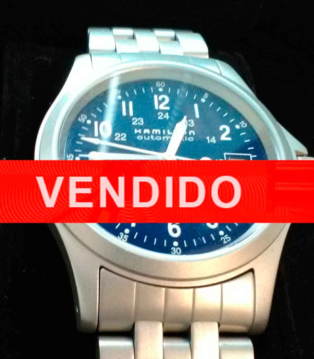 RELOJ DE CABALLERO MARCA HAMILTON, MODELO KHAKI KING